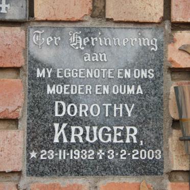 KRUGER Dorothy 1932-2003