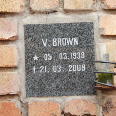 BROWN V. 1938-2009