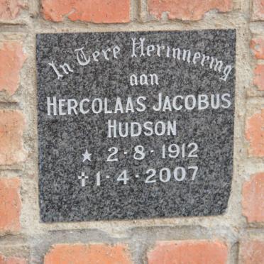 HUDSON Hercolaas Jocabus 1912-2007