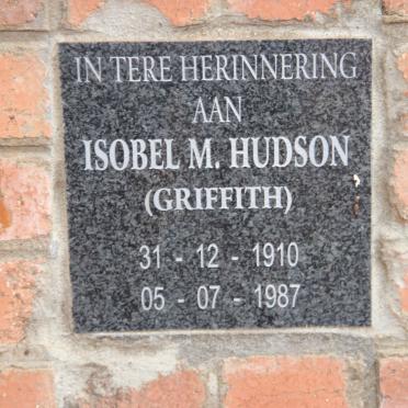 HUDSON Isobel M. nee GRIFFITH 1910-1987
