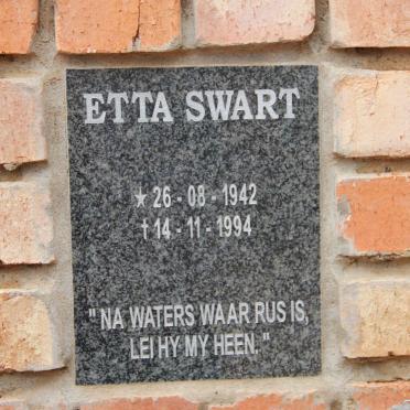 SWART Etta 1942-1994