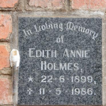 HOLMES Edith Annie 1899-1986