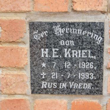 KRIEL H.E. 1926-1993