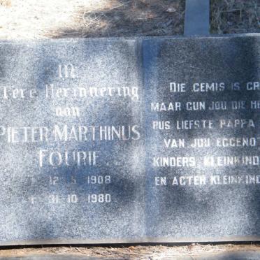 FOURIE Pieter Marthinus 1908-1980