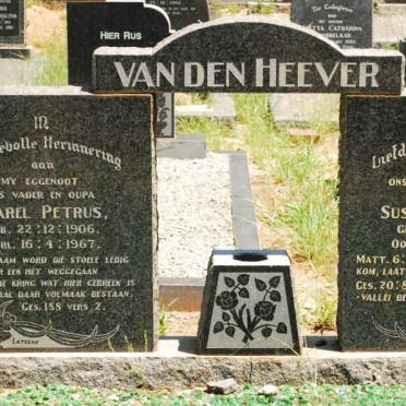 HEEVER Sarel Petrus, van den 1906-1967 &amp; Susanna Maria 1915-1970