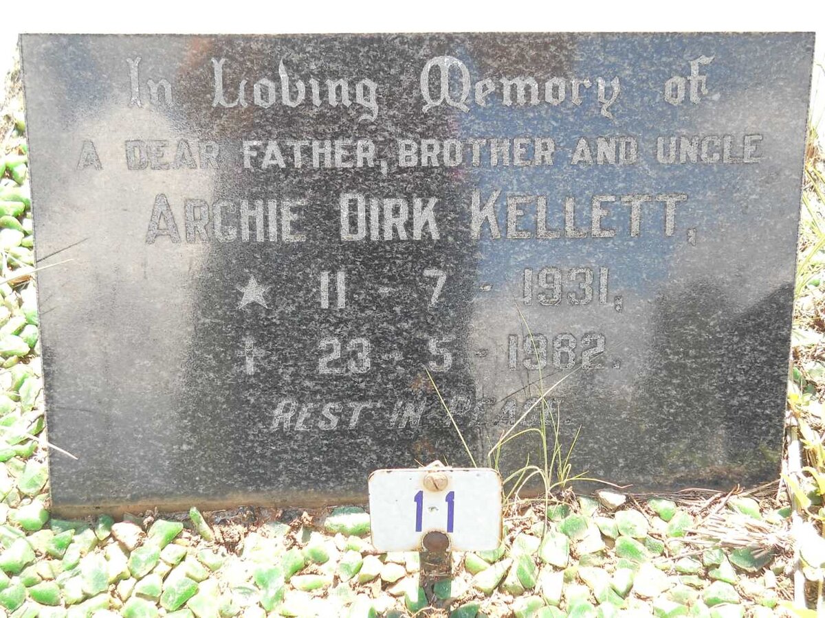 KELLETT Archie Dirk 1931-1982