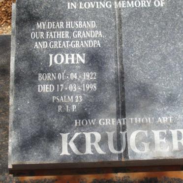 KRUGER John 1922-1998