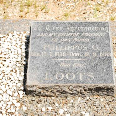 LOOTS Philippus G. 1888-1963