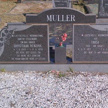 MULLER Christiaan Hendrik 1923-1979 &amp; Louisa VAN GRAAFF 1937-1985