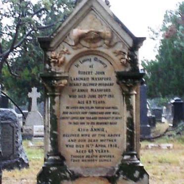 MASHFORD Robert John Langmaid -1911 &amp; Annie -1918