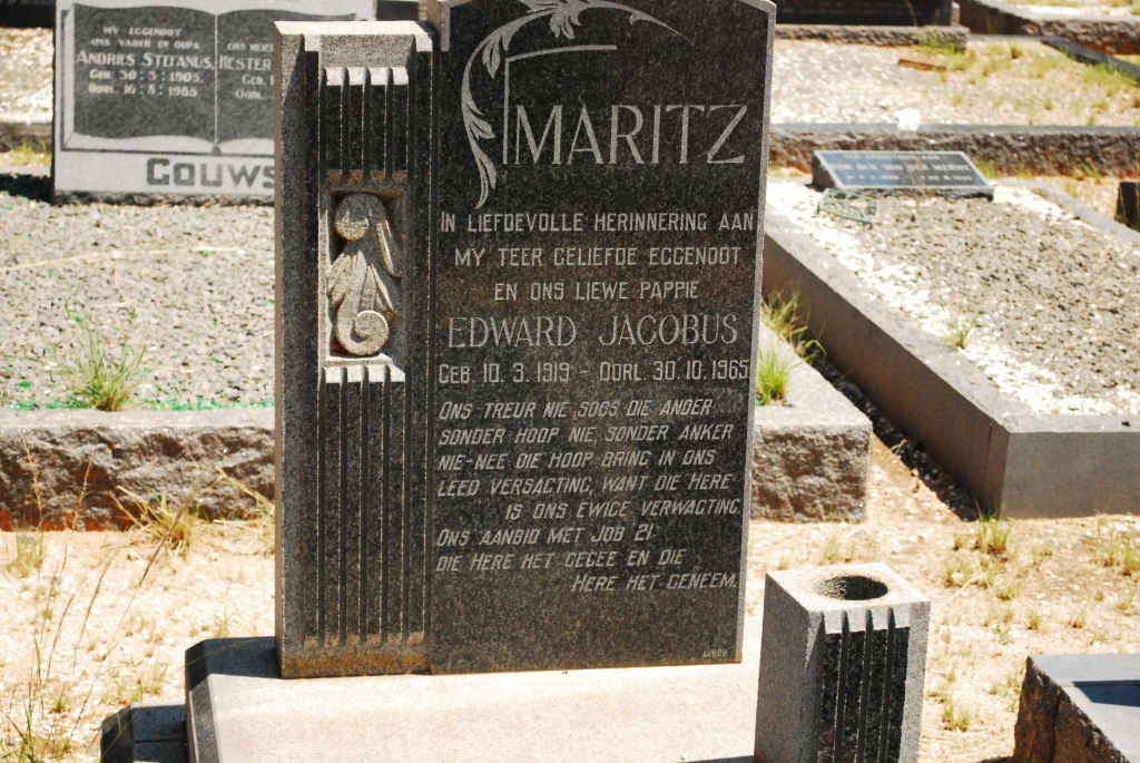 MARITZ Edward Jacobus 1919-1965