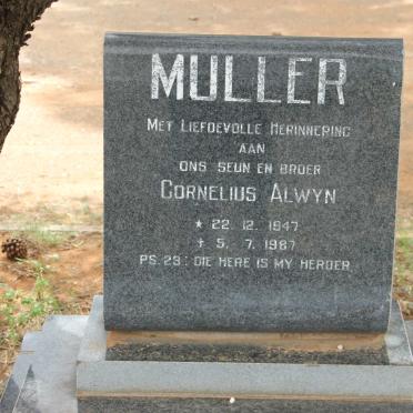 MULLER Cornelius Alwyn 1947-1987