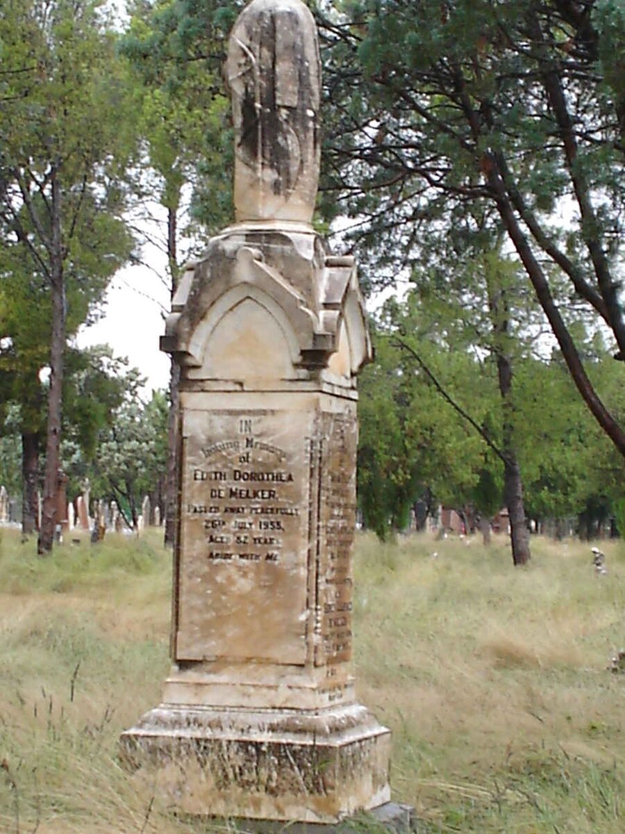 MELKER Edith Dorothea, de -1955