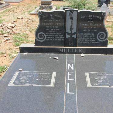 MULLER Johannes Petrus 1890-1968 &amp; Luwisa Magrieta 1897-1983 :: NEL Daniel Johannes 1924-2009 &amp; Maitha Jacobus 1930-