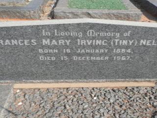 NELSON Frances Mary Irving 1884-1967
