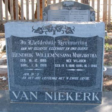 NIEKERK Hendrik Willem, van 1885-1966 &amp; Susanna Margaretha VILJOEN 1886-1980