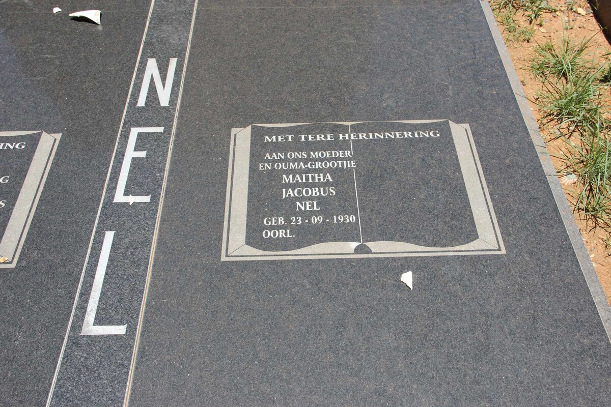 NEL Daniel Johannes 1924-2009 &amp; Maitha Jacobus 1930-