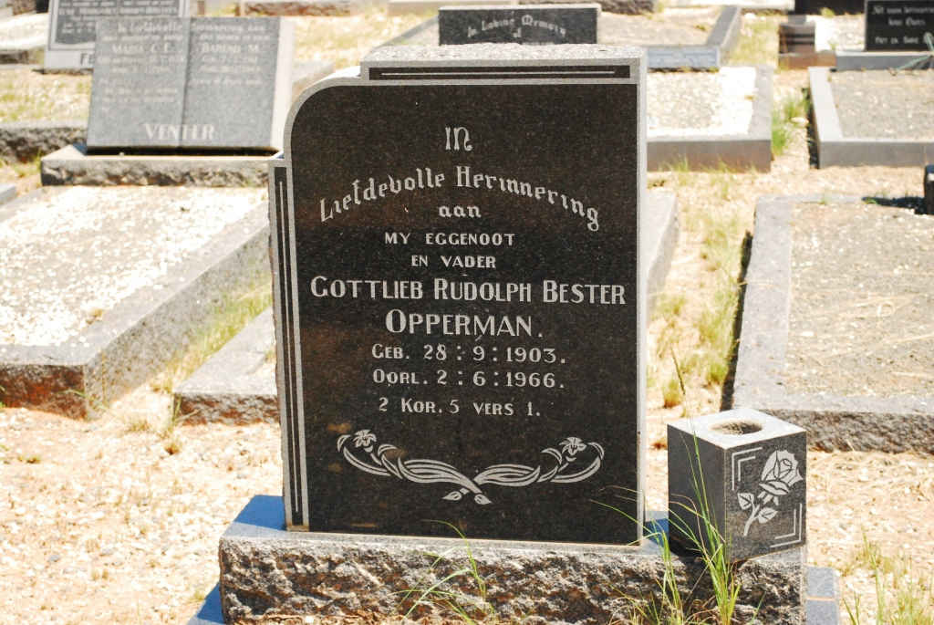 OPPERMAN Gottlieb Rudolph Bester 1903-1966