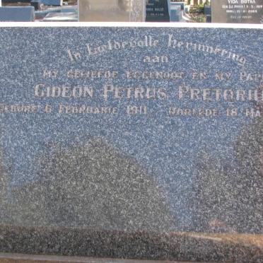 PRETORIUS Gideon Petrus 1911-1967