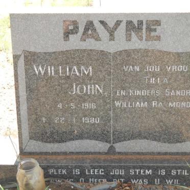 PAYNE William John 1916-1980