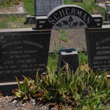 SCHERMAN Jan Jacobus 1901-1968 &amp; Jacomina Elizabeth Johanna OBERHOLSTER 1908-1974