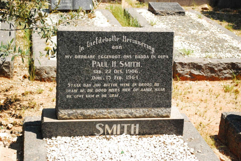 SMITH Paul H. 1906-1961