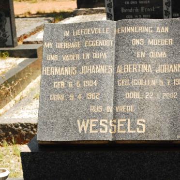 WESSELS Hermanus Johannes 1904-1962 &amp; Albertina Johanna COLLEN 1919-2002