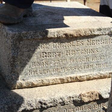 HUTCHINS George Charles Herbert 1883-1916