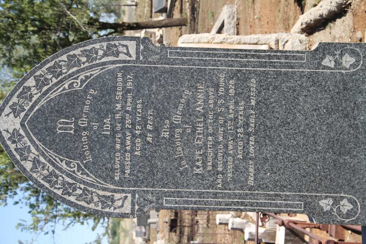 SEDDON Ida -1917 :: YOUNG Kate Ethel Annie nee SEDDON -1928