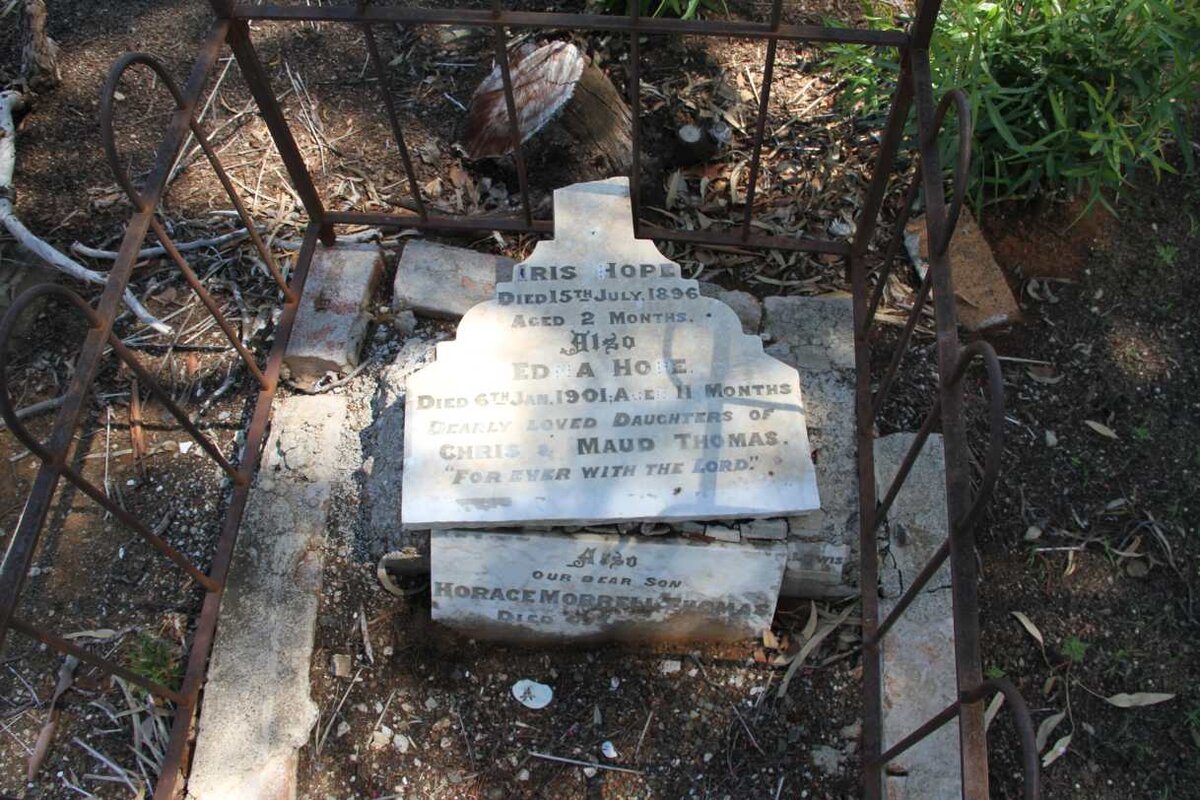 THOMAS Iris Hope Dorothy -1896 :: THOMAS Edna Hope -1901 :: THOMAS Horace Morrell  -1901