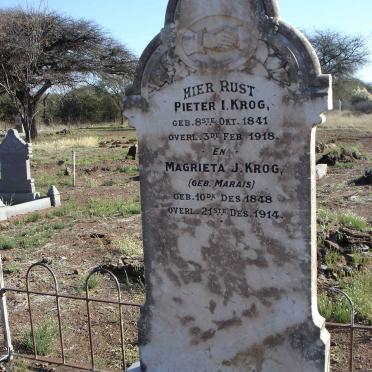 KROG Pieter I. 1841-1918 &amp; Magrieta J. MARAIS 1848-1914