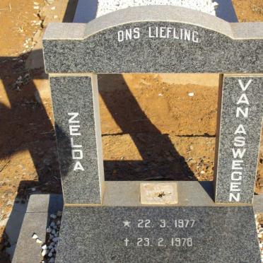 ASWEGEN Zelda, van 1977-1978