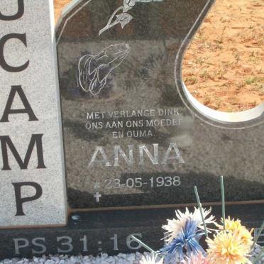 AUCAMP Louis 1928-2003 &amp; Anna 1938-
