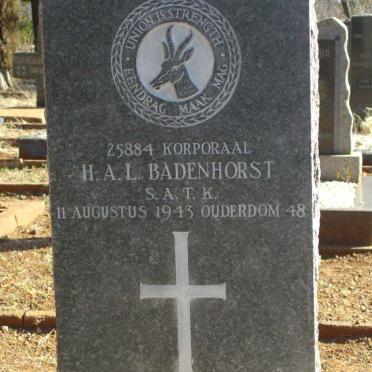 BADENHORST H.A.L. -1943