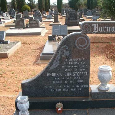 BARNARD Hendrik Christoffel 1923-1986