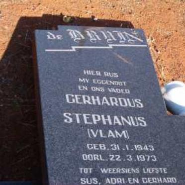 BRUIN Gerhardus Stephanus, de 1943-1973