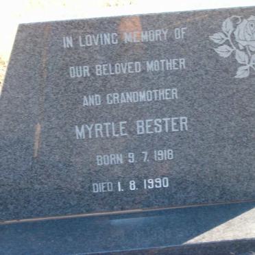 BESTER Myrtle 1918-1990