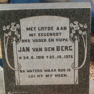 BERG Jan, van den 1910-1976