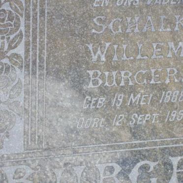 BURGER Schalk Willem 1888-1951