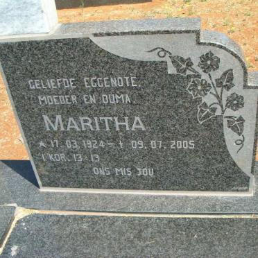 BURGER Maritha 1924-2005