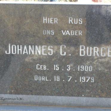 BURGER Johannes C. 1900-1979