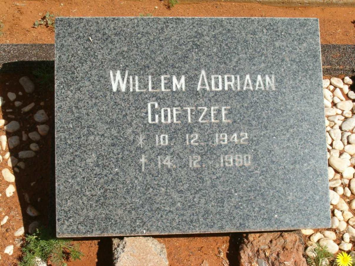 COETZEE Willem Adriaan 1942-1980