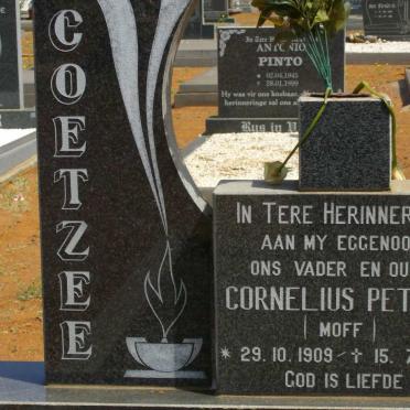 COETZEE Cornelius Petrus 1909-1998