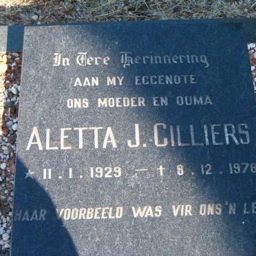 CILLIERS Aletta J. 1929-1978