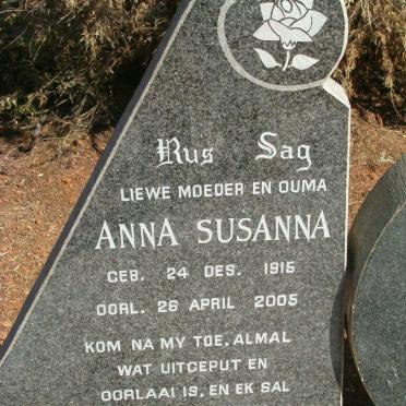 CLOETE Anna Susanna 1915-2005