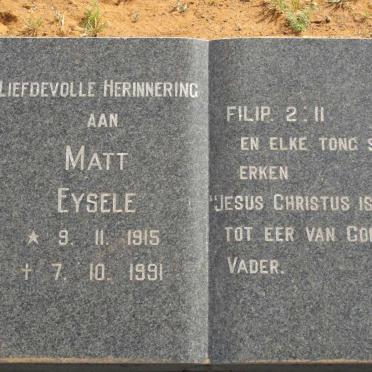EYSELE Matt 1915-1991