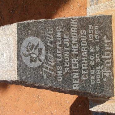 FABER Renier Hendrik Gerhardus 1959-1960