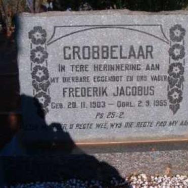 GROBBELAAR Frederik Jacobus 1903-1965