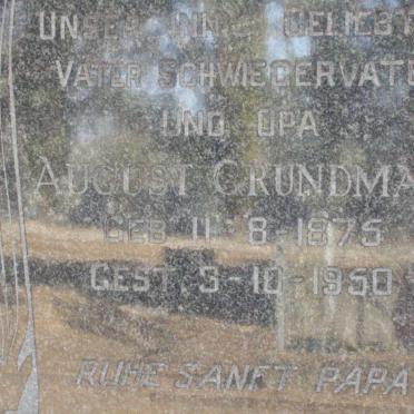 GRUNDMANN August 1875-1950