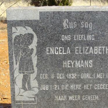 HEYMANS Engela Elizabeth 1932-1934